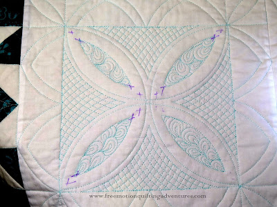 free motion quilting with rulers on a sewing machine