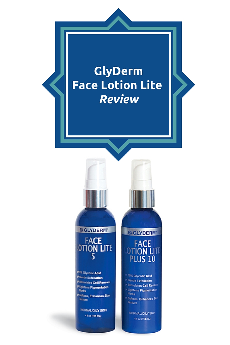 GlyDerm Face Lotion Lite Review Gina Miller's Blog Travel, Fitness