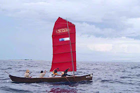 Number 18, sabani, sailing, paddling