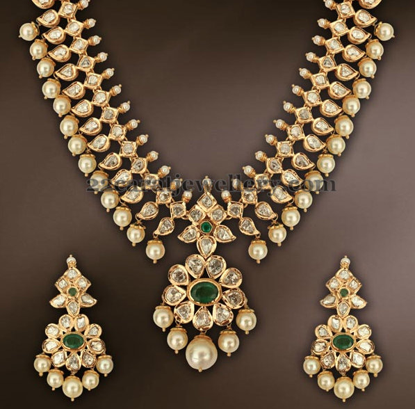 South Pearls Broad Pachi Choker - Jewellery Designs