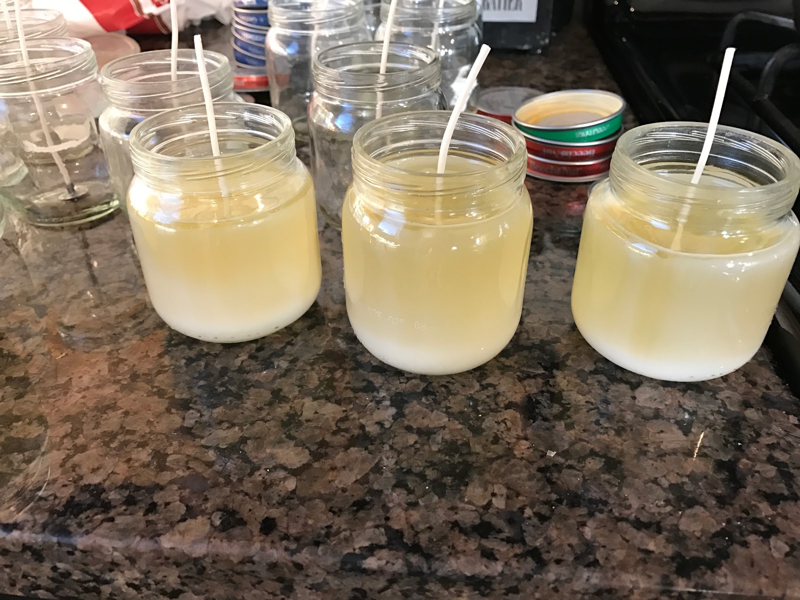 Sunshine and a Summer Breeze Baby Food Jar Candles