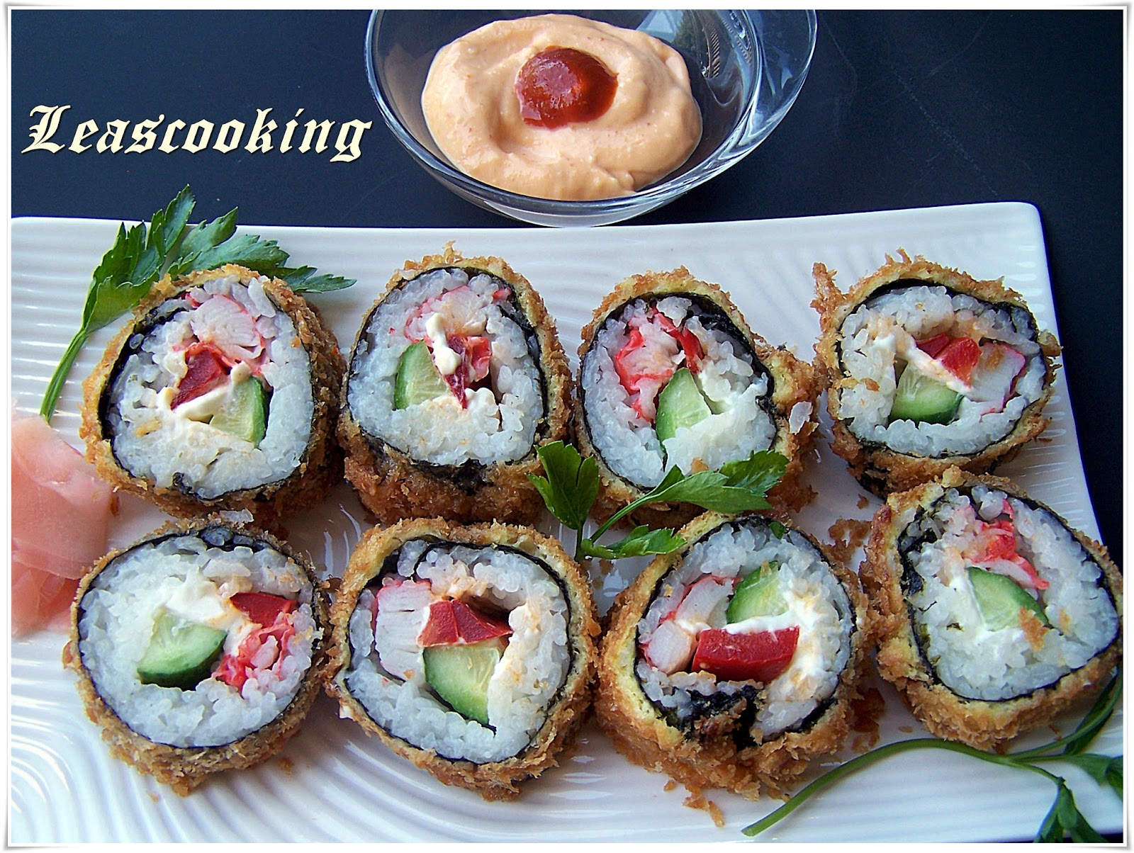 Lea's Cooking How to Make Fried Sushi