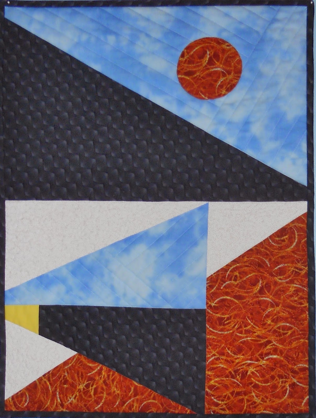 JUDYS FIBER ART Modern Quilts Prism of Time