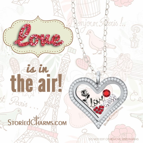 Love is in the Air Origami Owl Living Locket from StoriedCharms.com