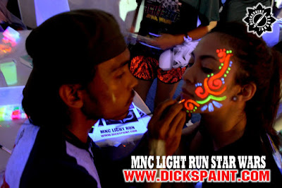 face painting uv glow jakarta