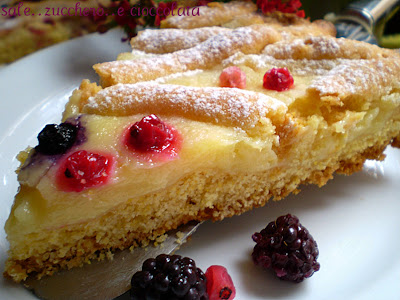 crostata al cioccolato bianco...e frutti di bosco