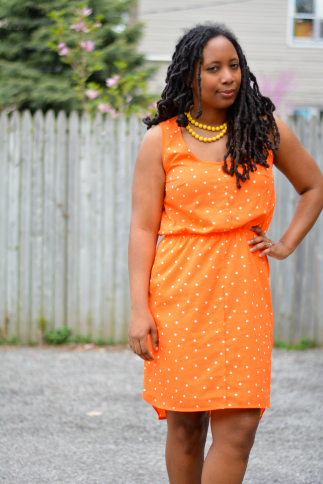 orange dress outfit ideas