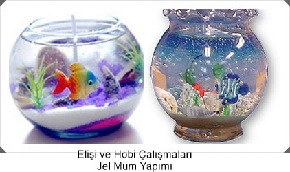 Jel Mum Yapimi Elisi Ve Hobi Calismalari