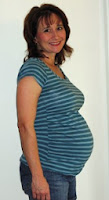 Seven months pregnant