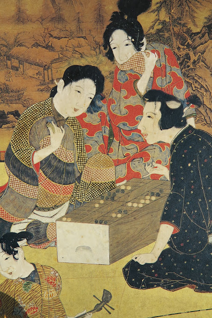 スポーツ・遊び・からだ・人間: 「盤双六をする遊女とお客」の屏風絵（国宝）について考える。