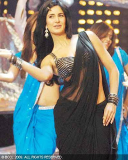 beautiesinsarees: Katrina Kaif in Black Saree