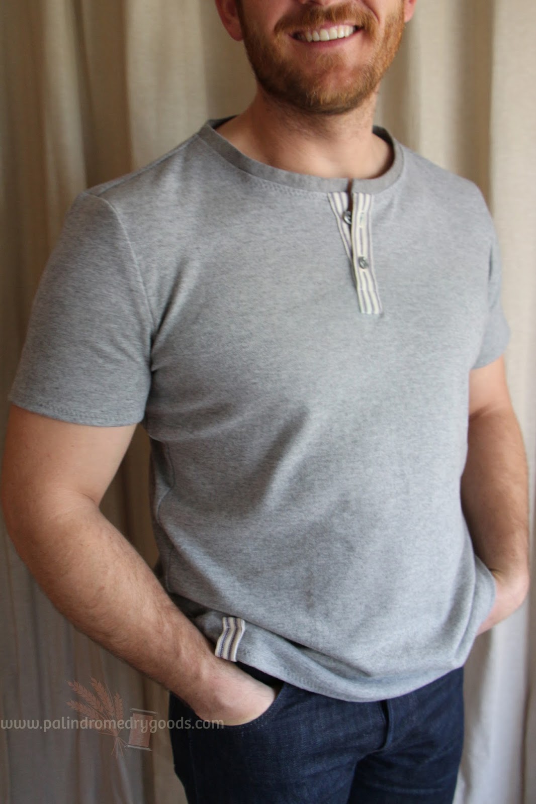 Thread Theory Designs' Strathcona Henley in Wool Blend Knit