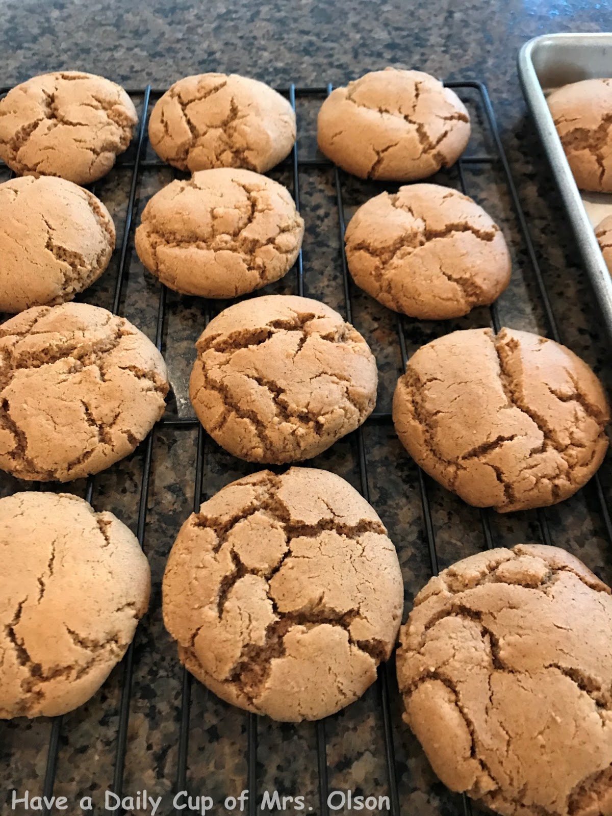 Frosted Ginger Cookies Have a Daily Cup of Mrs. Olson