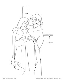 San José y la Virgen María 