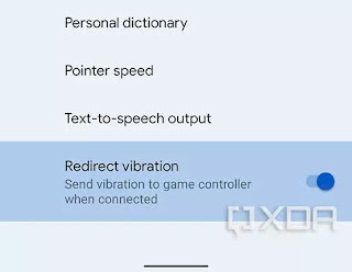 Redirect vibration Android 12