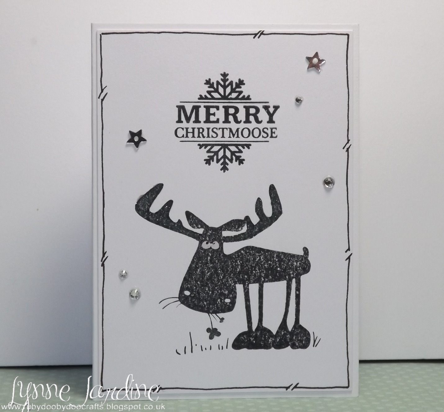 RubyDoobyDoo Crafts Quickest Christmas card EVER