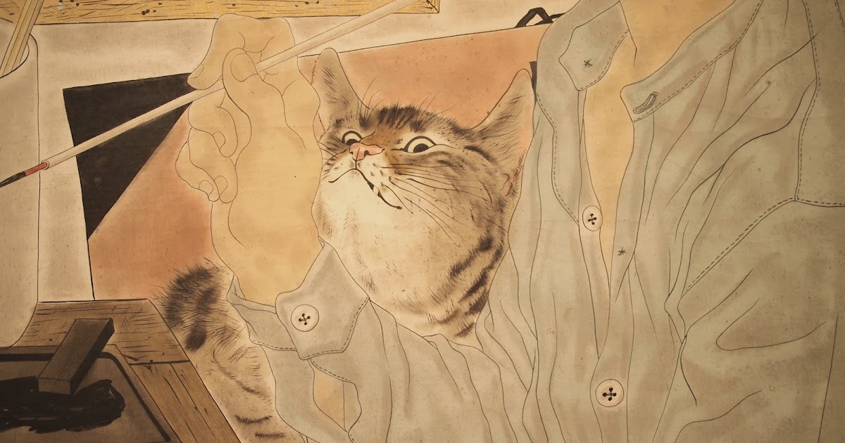 藤田嗣治 マッチ箱 羅巴雲 らぱん 猫の絵