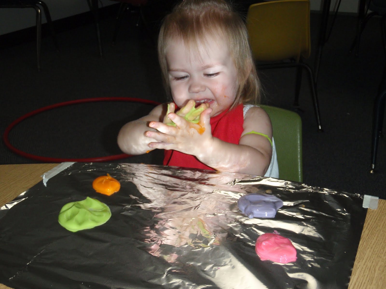 The Butler's Finger Painting with Pudding