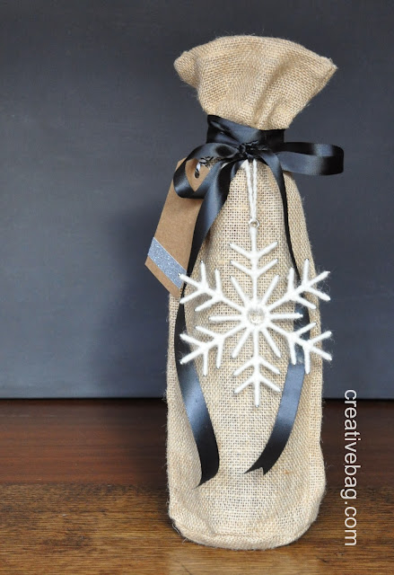 holiday gift wrapping ideas from creativebag.com | Lorrie Everitt's elegant rustic theme
