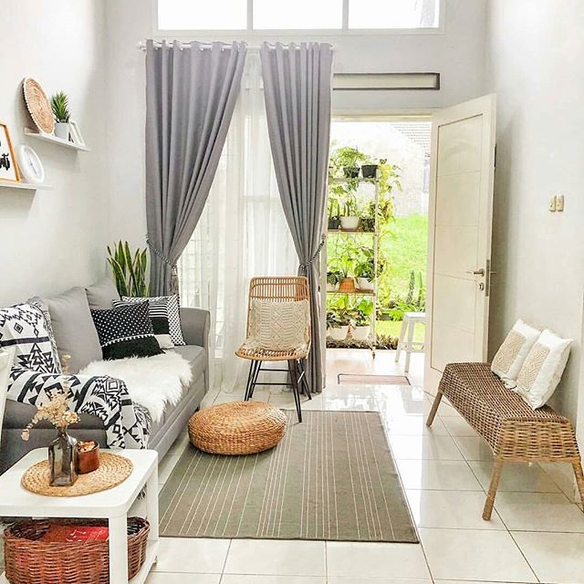 25 dekorasi desain interior ruang  tamu  rumah minimalis 