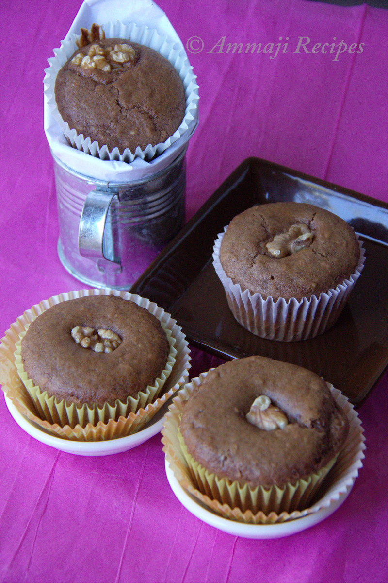 Eggless Nutella Muffins Indian Food Recipes Ammaji Kitchen