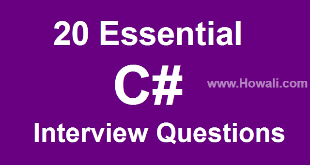 C# Developer Interview Questions C# Developer Interview Questions