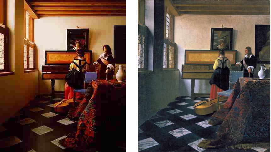 На картине вермеера уличка мостовая выметена мощеное плиткой крыльцо вымыто фасады снизу выбеле егэ