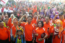 Puluhan Ribu Pelajar dan Guru Meriahkan JJS Hardiknas Bondowoso