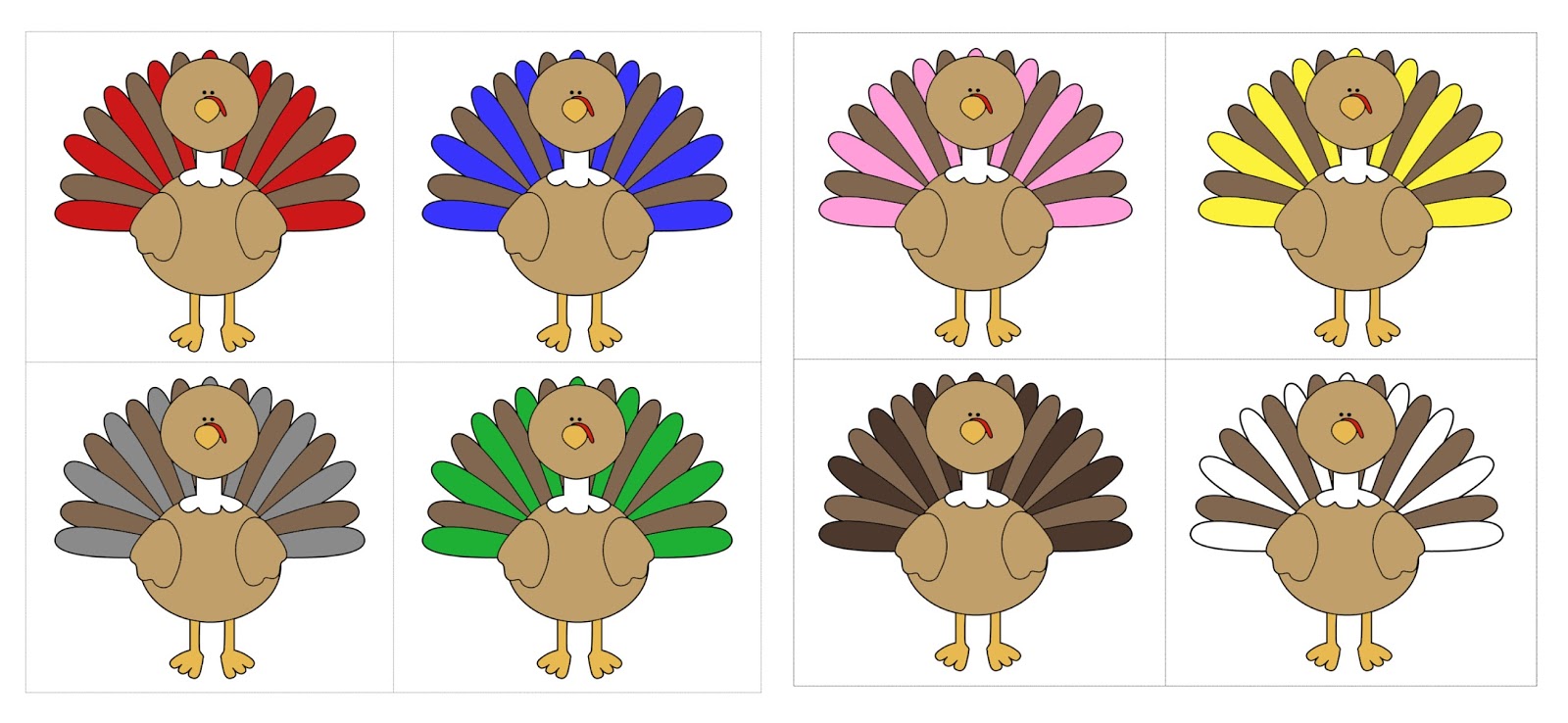 Ourhomecreations Thanksgivng Color Recognition Game I m Going On  Ourhomecreations Thanksgivng Color Recognition Game I m Going On
