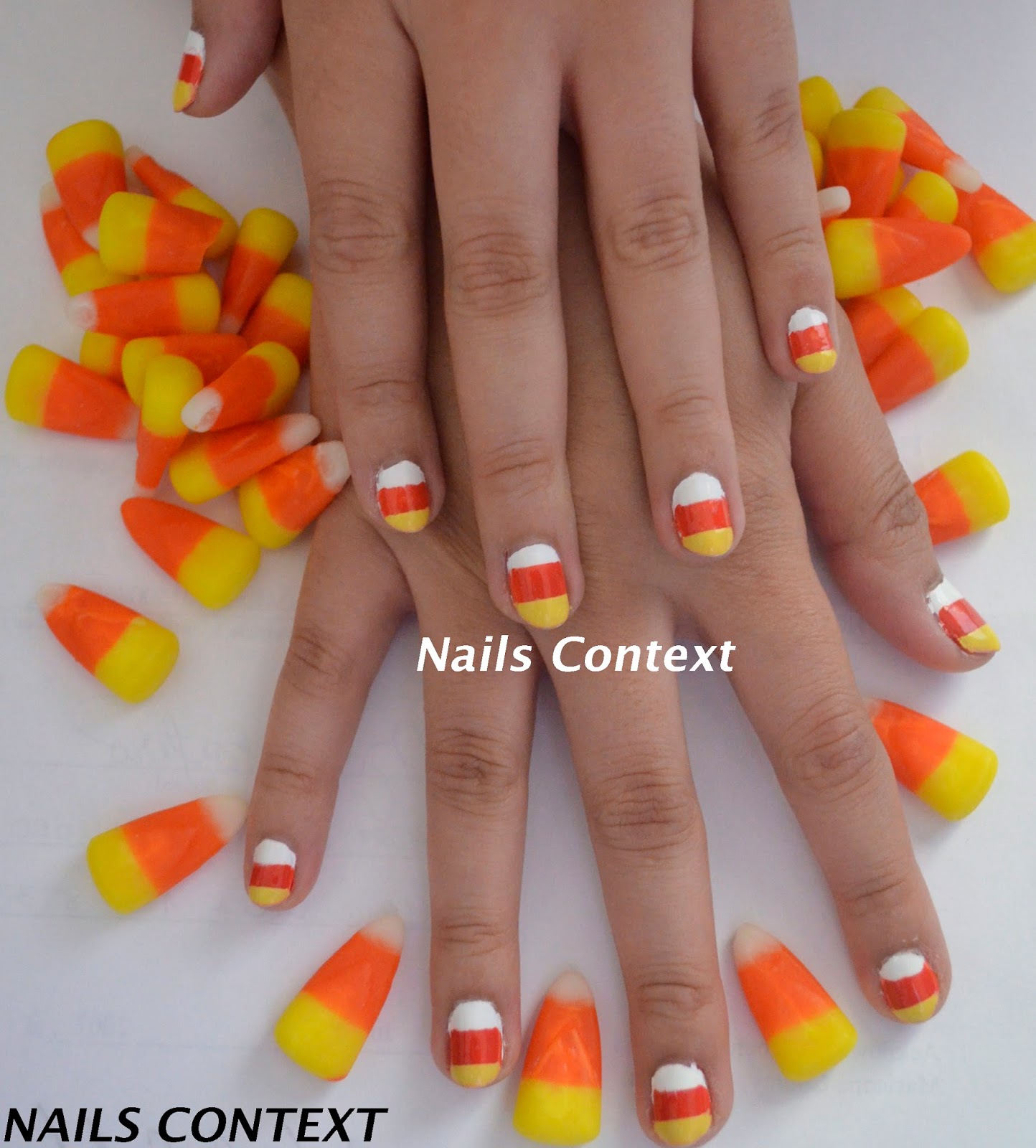 Nails Context: Halloween Series: Candy Corn Nails