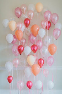 Globos con cintas para photocall