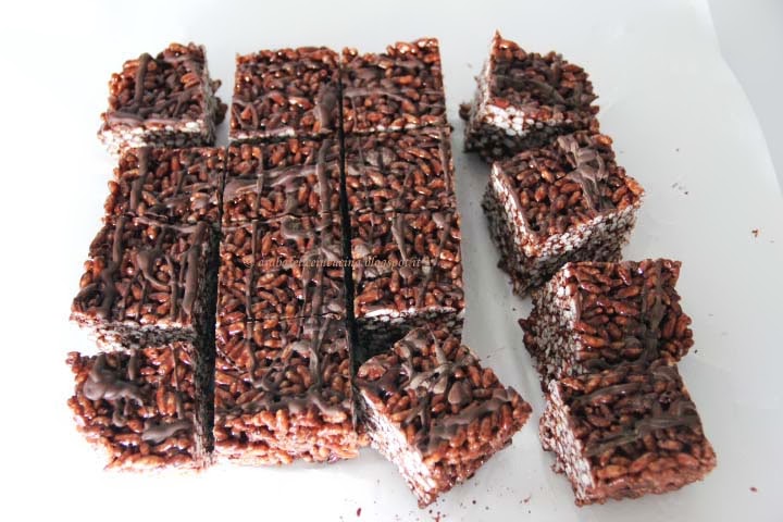 Dolcetti Di Riso Soffiato Marshmallows E Cioccolato Arabafelice In Cucina