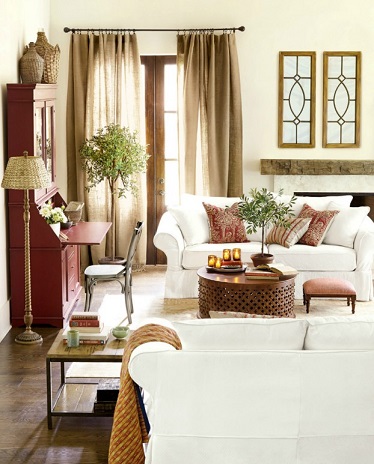 Decorar una sala femenina - Colores en Casa
