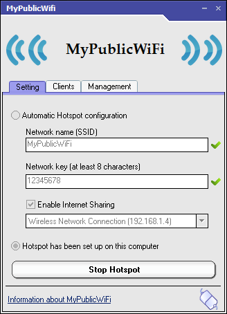 تحميل وشرح mypublic wifi أفضل وأسرع برنامج لتحويل الكمبيوتر إلى راوتر موزع للأنترنت