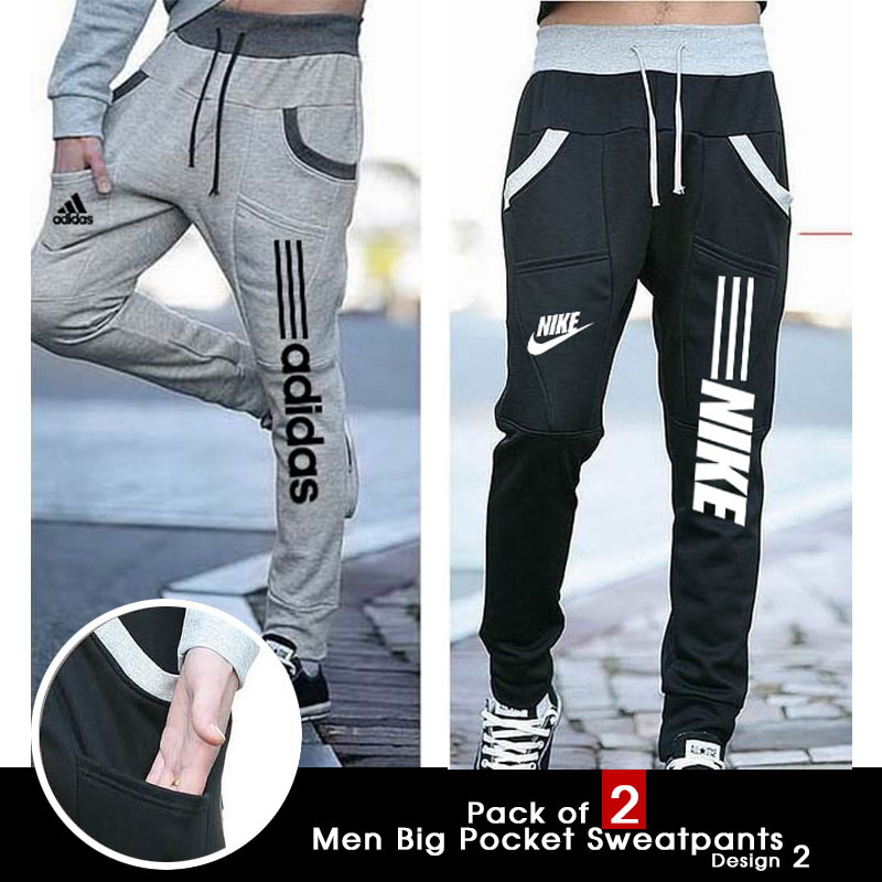 Pack Of 2 Sweatpants For Men Design 2