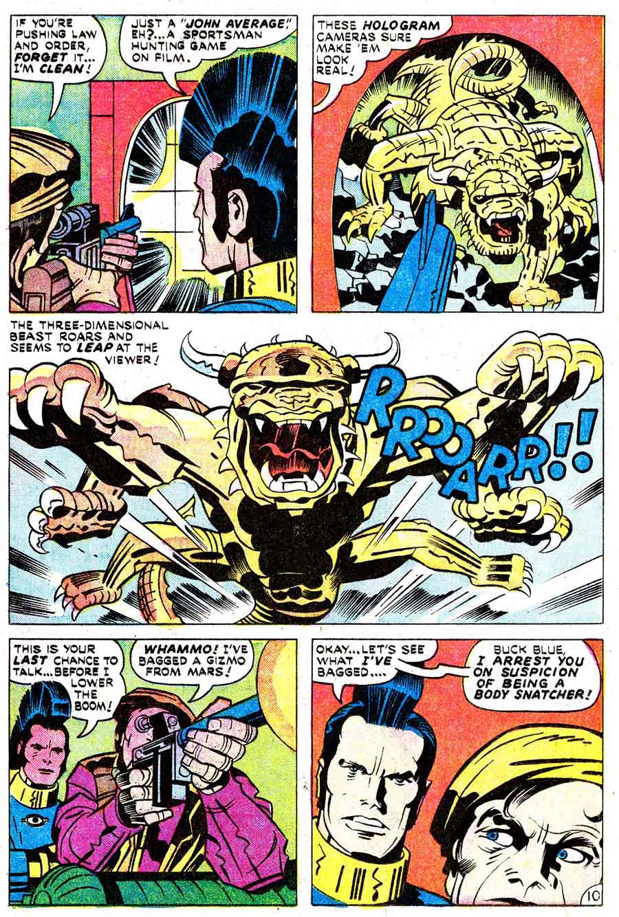 Omac v1 #5 dc bronze age comic book page art by Jack Kirby