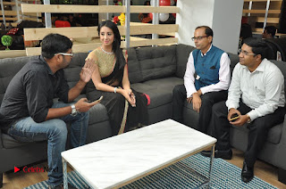 Actress Sanjjanaa Galrani Pictures in Saree at Durian Showroom Inaugration  0025