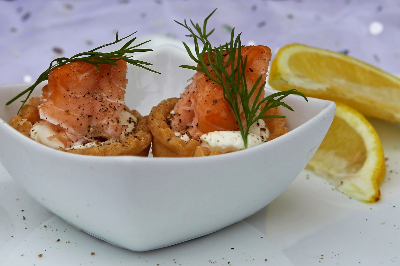 Gluten Free Alchemist Hot Smoked Salmon & Cream Cheese Tartlets with