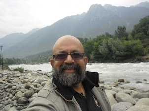 "Selfie" at Sindh River in  Kangan Mammer district.