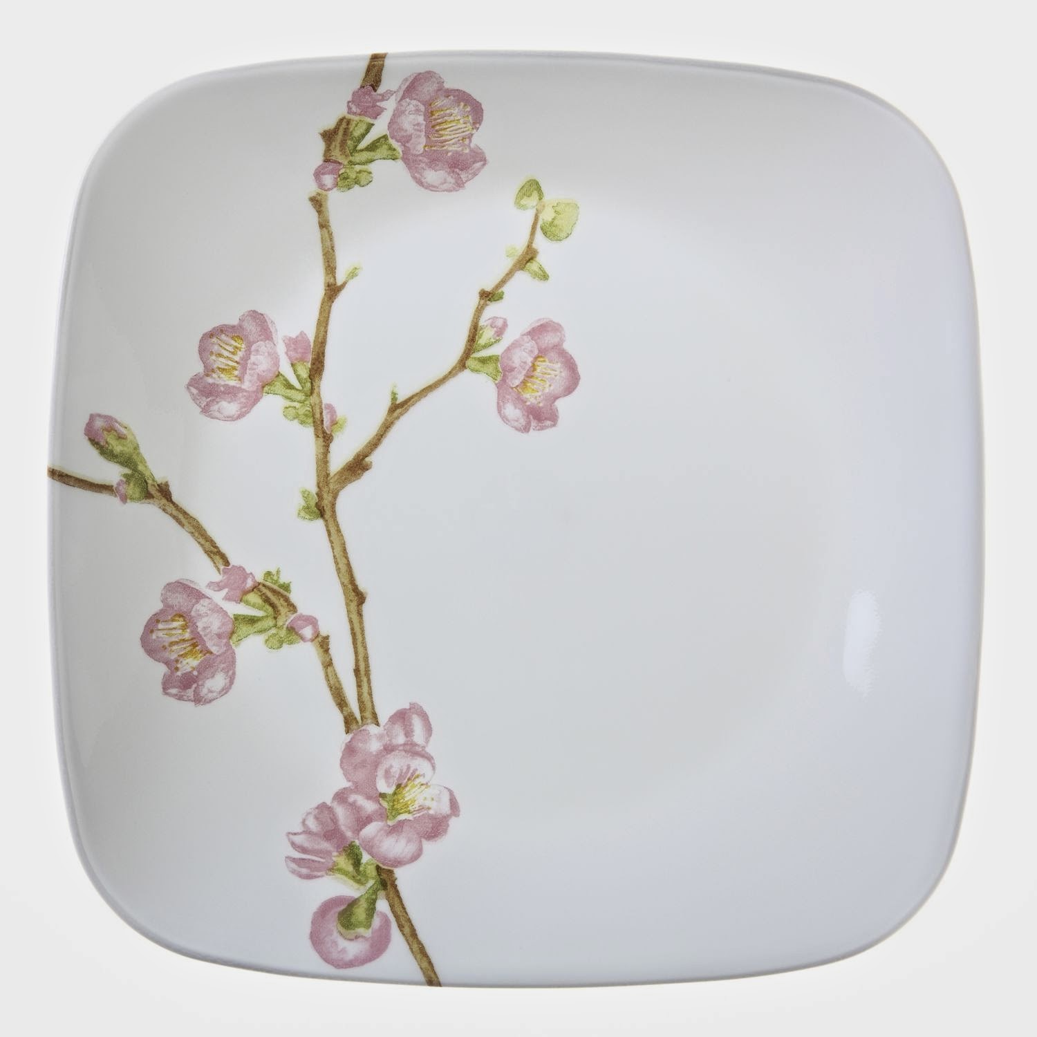 corelle cherry blossom square dinnerware set