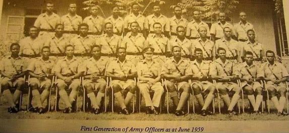 Throwback photo of the first generation of Nigerian Army officers