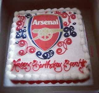 banky w arsenal birthday cake