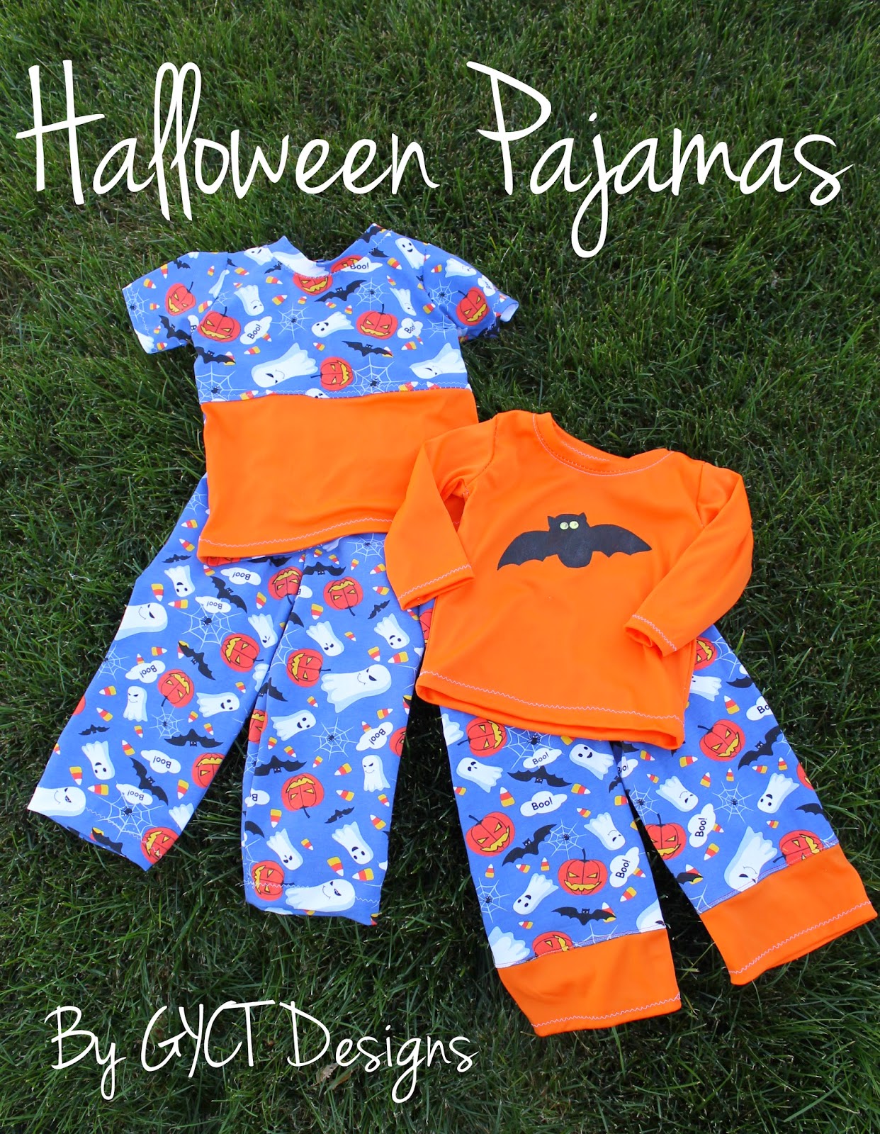 Halloween Pajamas with FREE Bat Template from GYCT