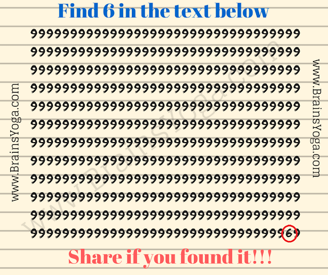 Answer of Picture Puzzle of finding hidden number