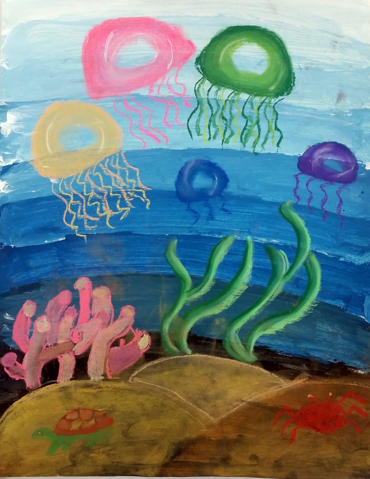 ArtMuse67: 4th Grade Jellyfish