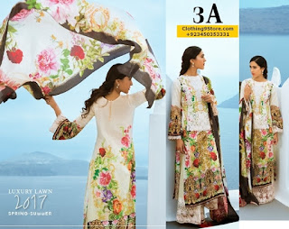 Honey Waqar Summer Lawn Dresses Collection 2017 by Z.S Textiles