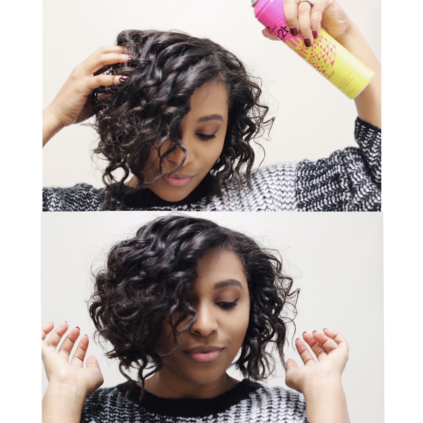 Got2b hair products, how to get curls, how to curl hair with a bob, bob haircut, schwarzkopf, hair products for volume, volumaniac, hair tutorials, how to use a curling wand