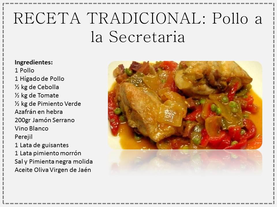 Recetas Madona-mía: Pollo a la secretaria- receta típica de Jaén