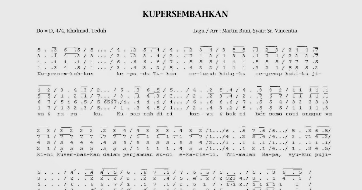 Bapa Kupersembahkan Hidupku Lirik / Video Kupersembahkan / Tuhan kaulah