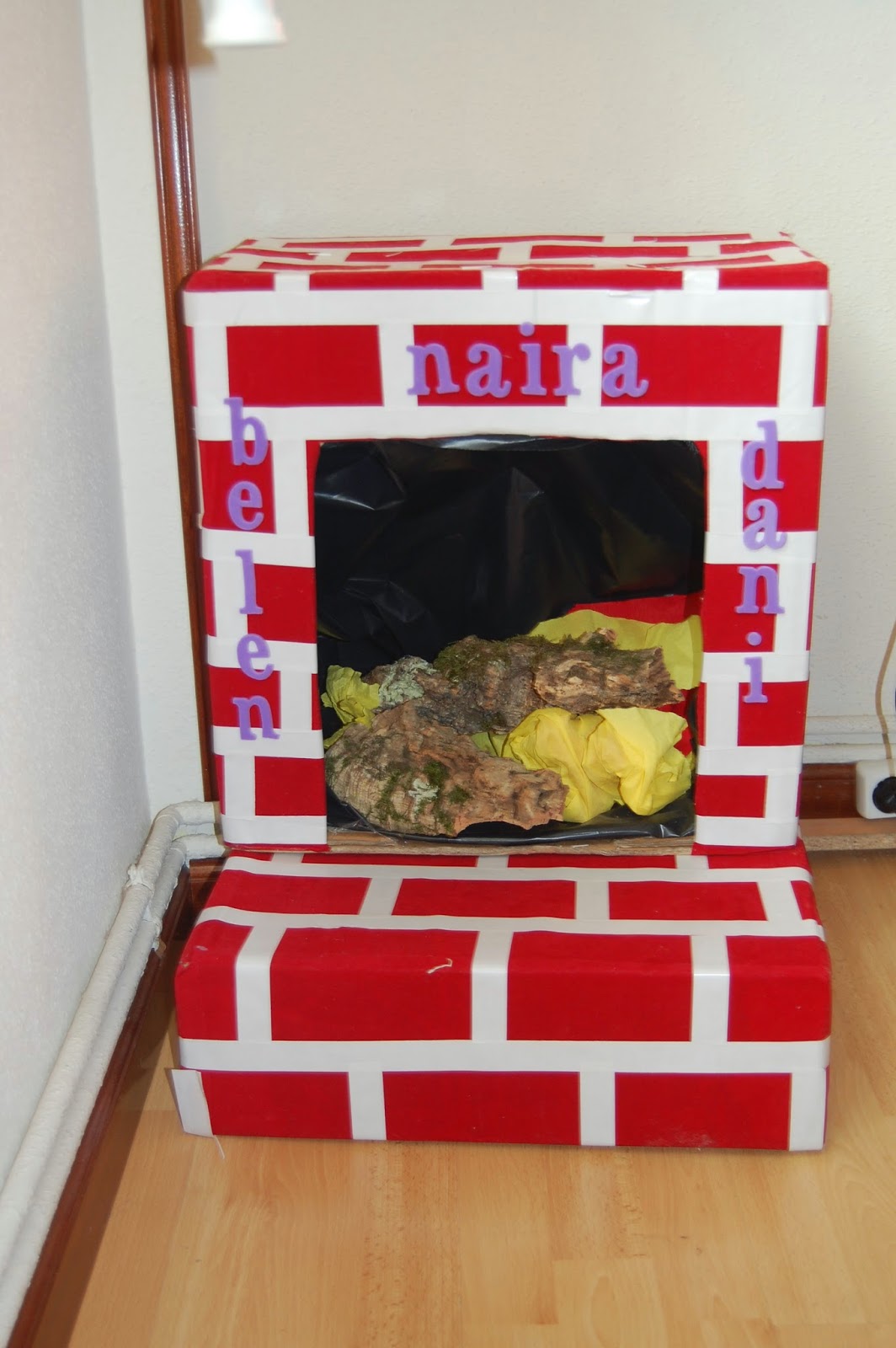 Manualidades con ilusion: CHIMENEA